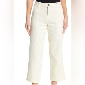 Kut from the Kloth Cream Straight-Leg Jeans